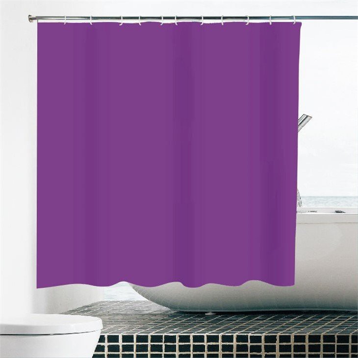 plain purple shower curtain