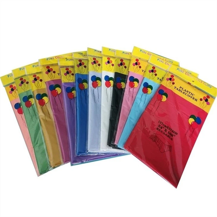Disposable Rectangle Waterproof Party Plastic Tablecloths