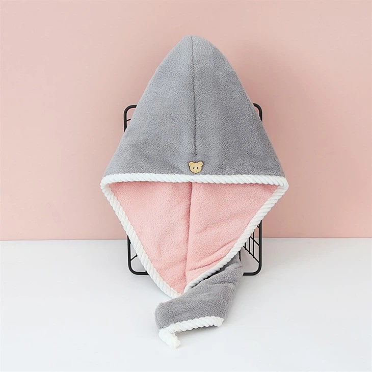 Double Dry Hair Cap Quick Drying Thickening Female Super Absorbent Adult Student Hair Towel Home Scarf Shower Cap