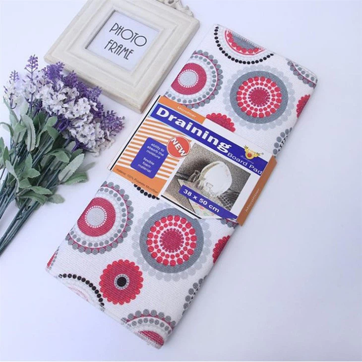 Modern Printed Dish Drying Mat